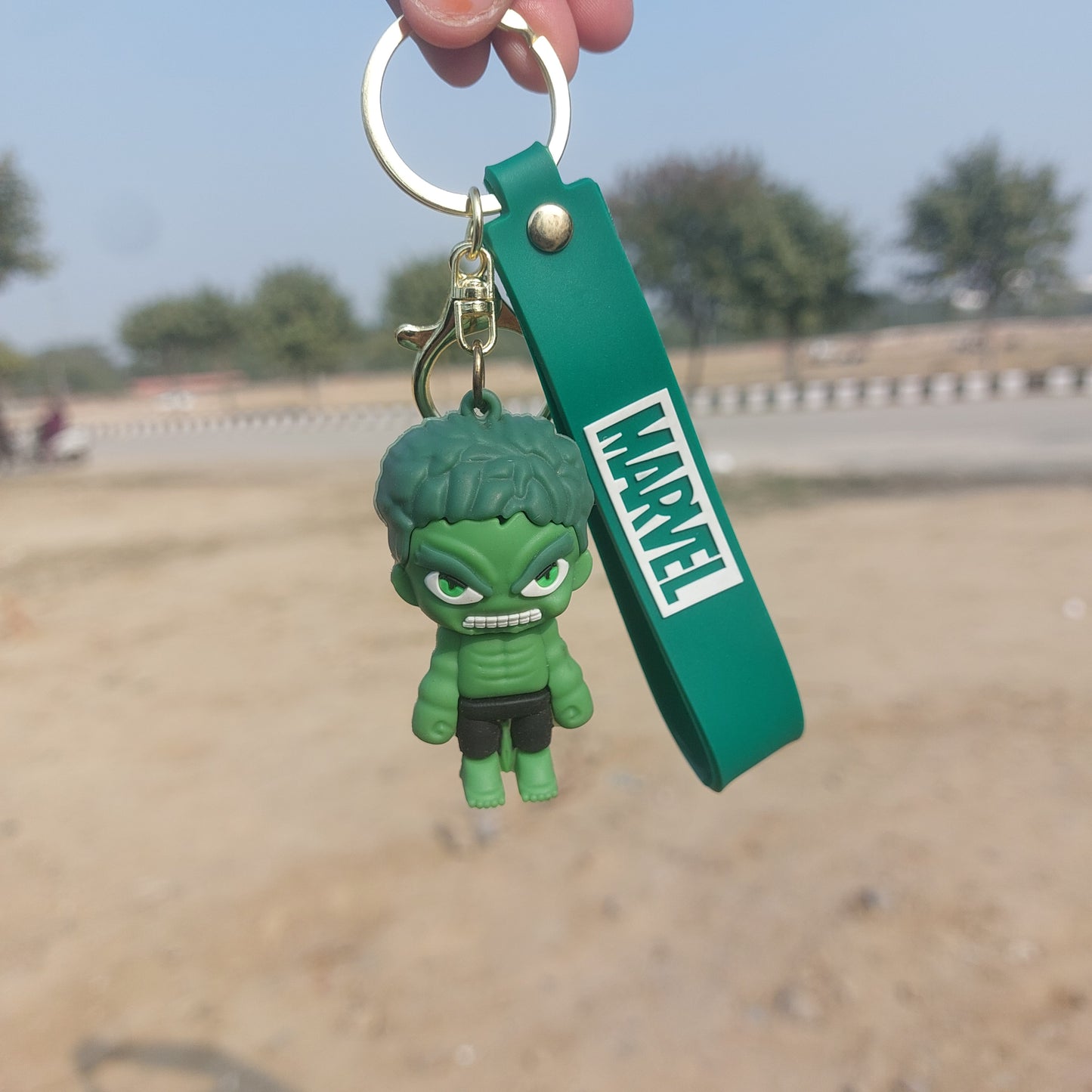 Angry Hulk Silicon Keychain