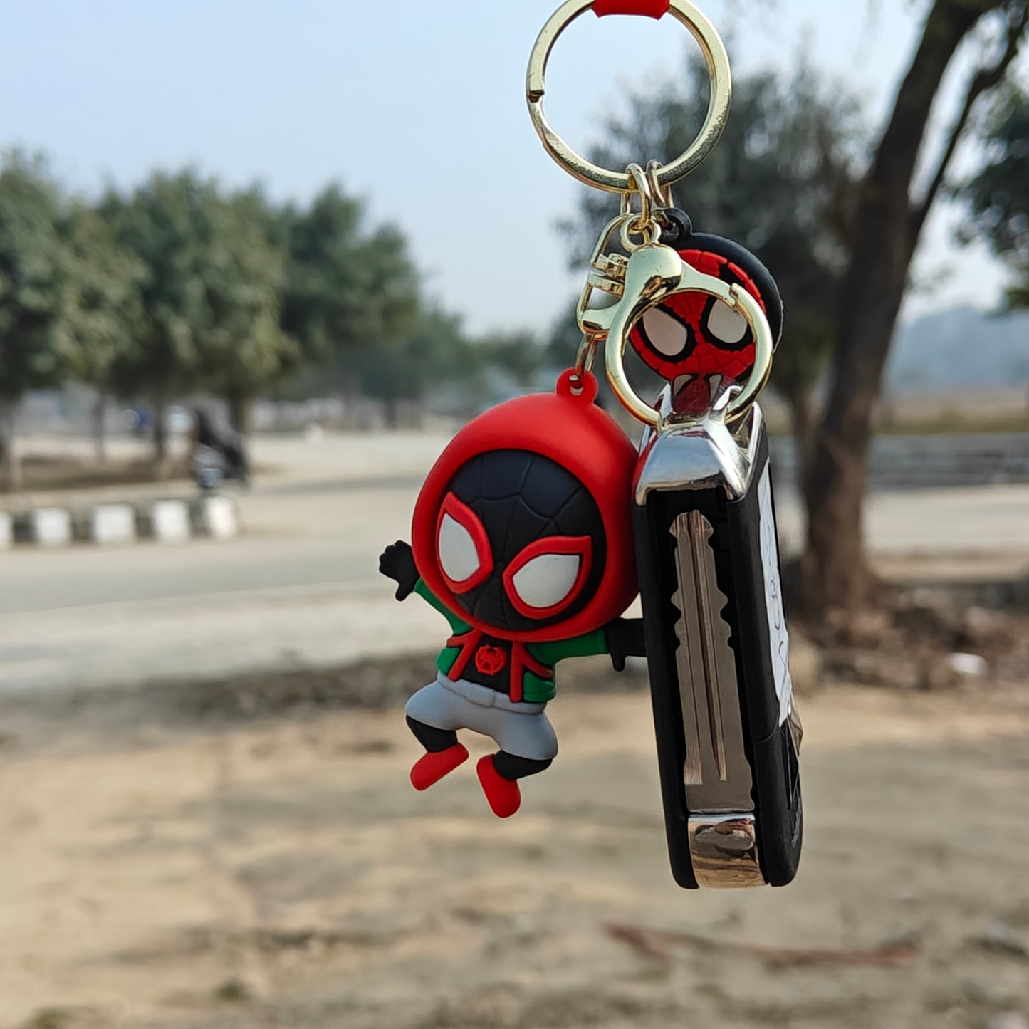 Spider-verse keychain