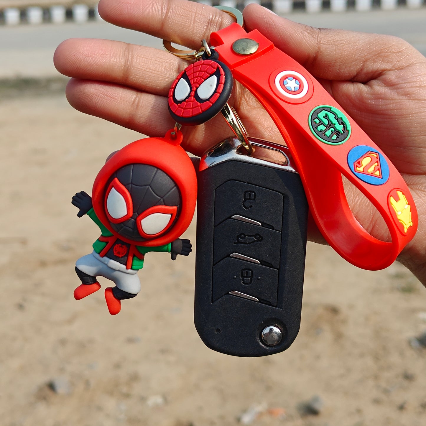 Spider-verse keychain