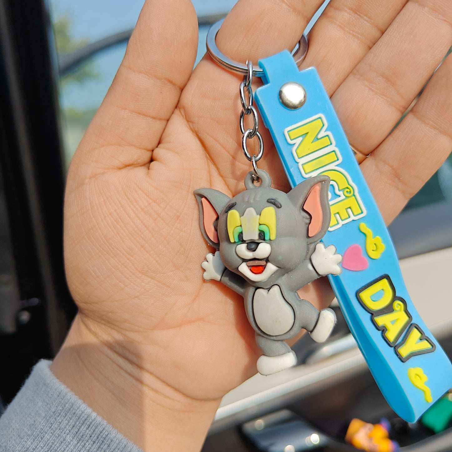 Tom's Purrfect Charm Keychain